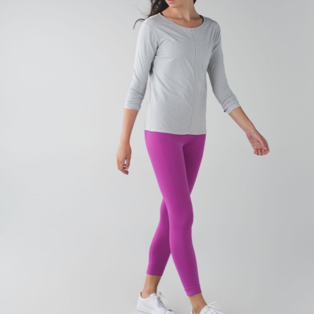 Lululemon Zone In Crop Tight Ultra Violet Size 12